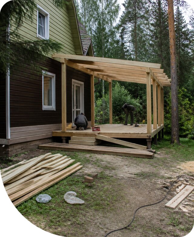 Строительство и монтаж летней веранды под ключ в Шахтах